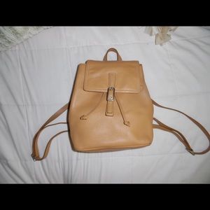 Coach Tan Leather Backpack/Bag